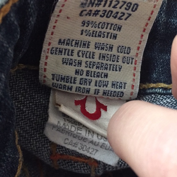 True Religion Joey Twisted Seam Jeans Size 26 - Picture 8 of 8